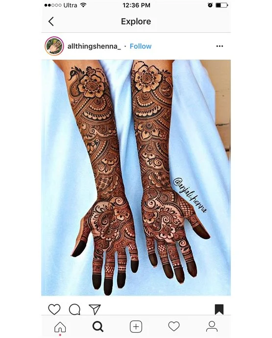 Refined Ruffle And Anklet Covering Stylish Full Hand Mehndi Design
